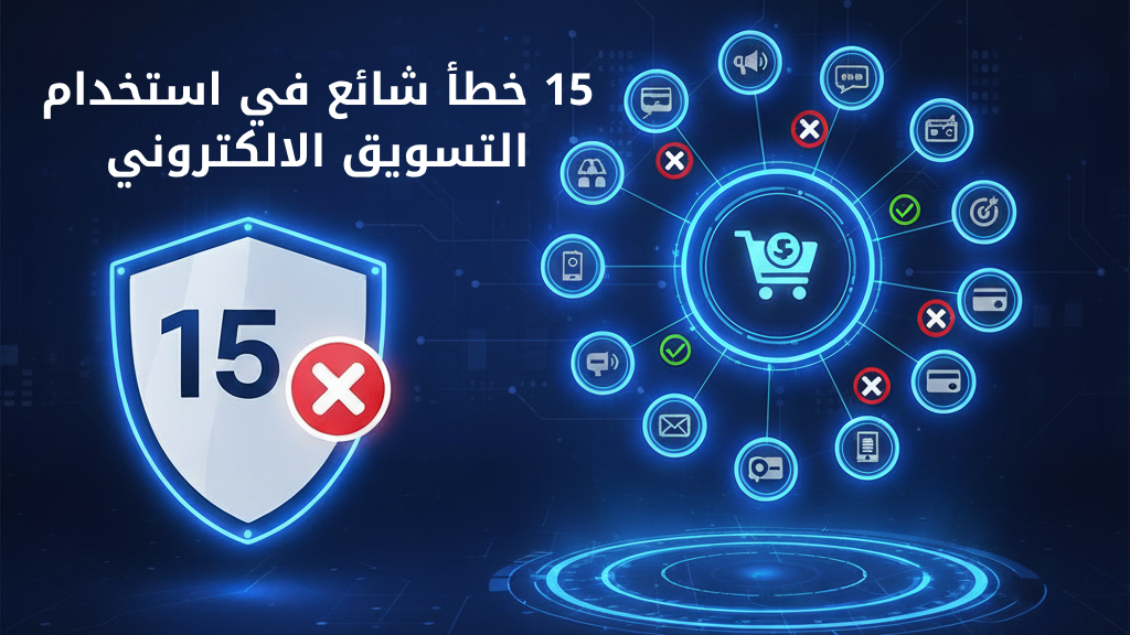 15 خطأ شائع في استخدام التسويق الالكتروني