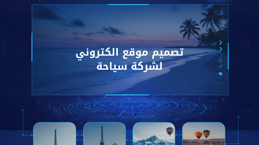 تصميم موقع الكتروني لشركة سياحة 1